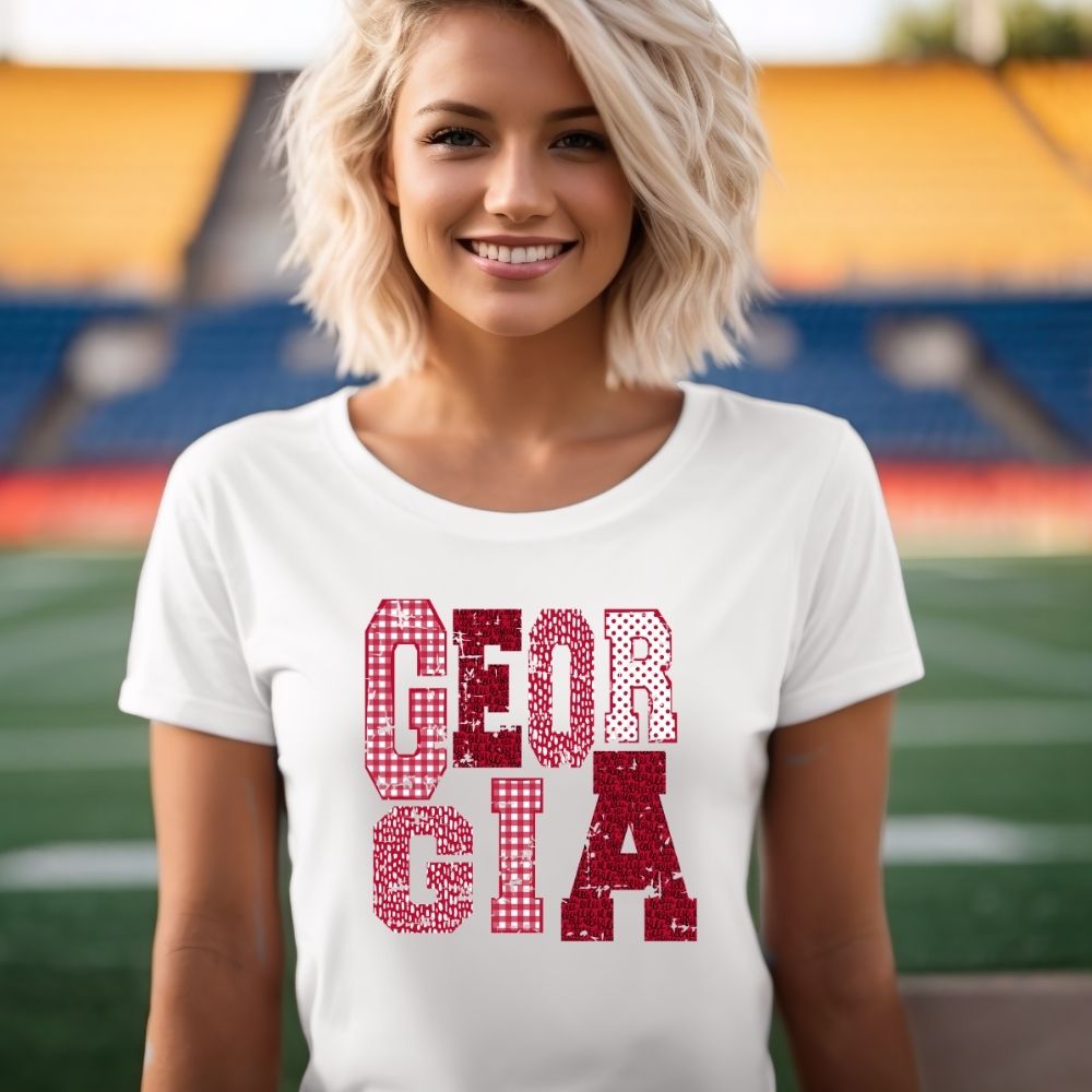 Georgia Patterns Red – U Press Transfers