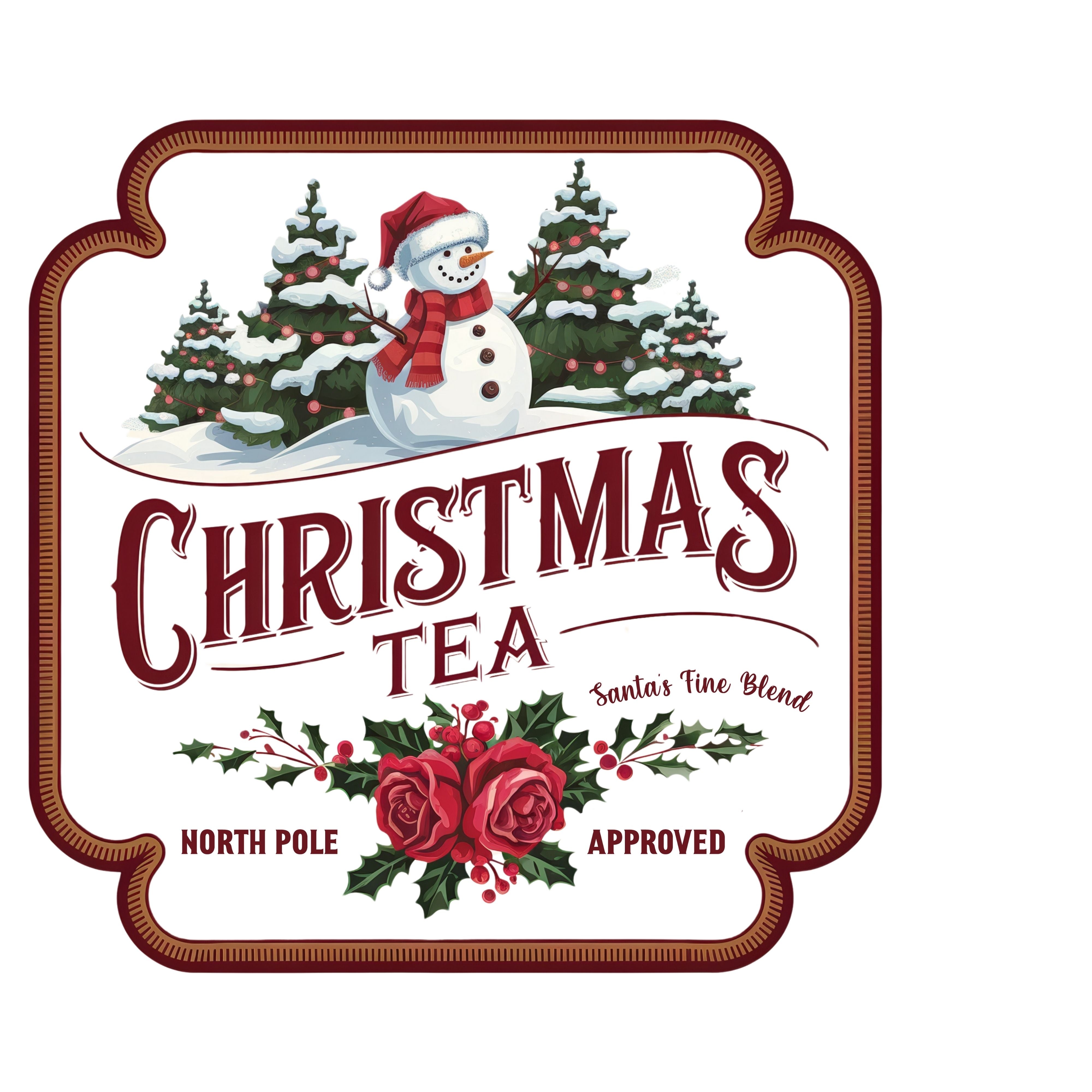 CHRISTMAS TEA STAMP