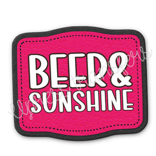 Beer and Sunshine Faux Patch