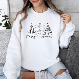 Merry Christmas Doodle Trees