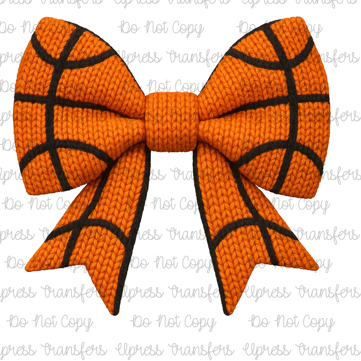 Stitched Basketball Bow