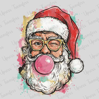 Jolly Splattered Santa
