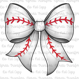 Baseball Coquette Bow