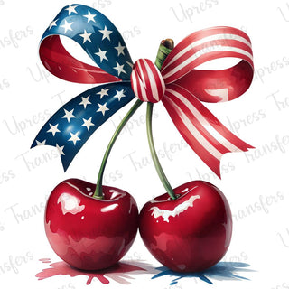 USA Cherries Bow