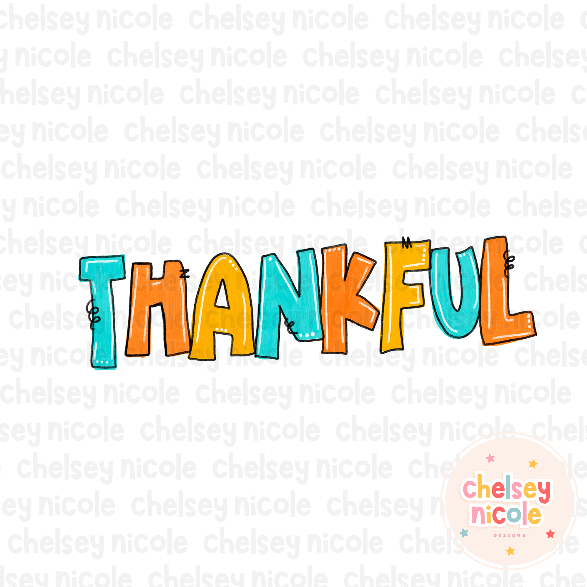 Thankful (Hand Drawn PNG)