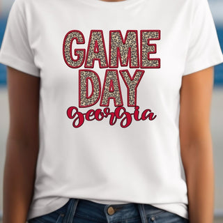 Game Day Embroidery Red