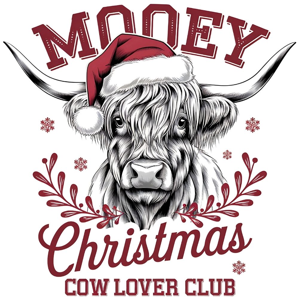 Mooey Christmas Cow Lover Club