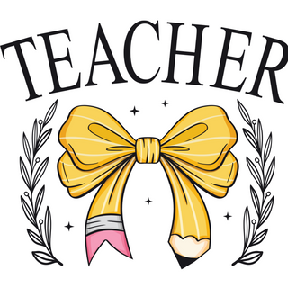 Teacher Pencil Bow