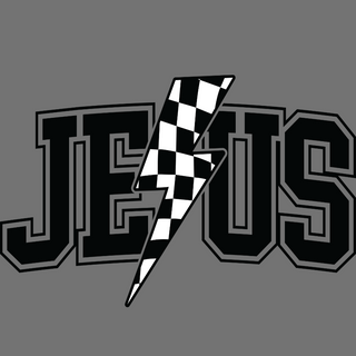 Jesus Checkered Black