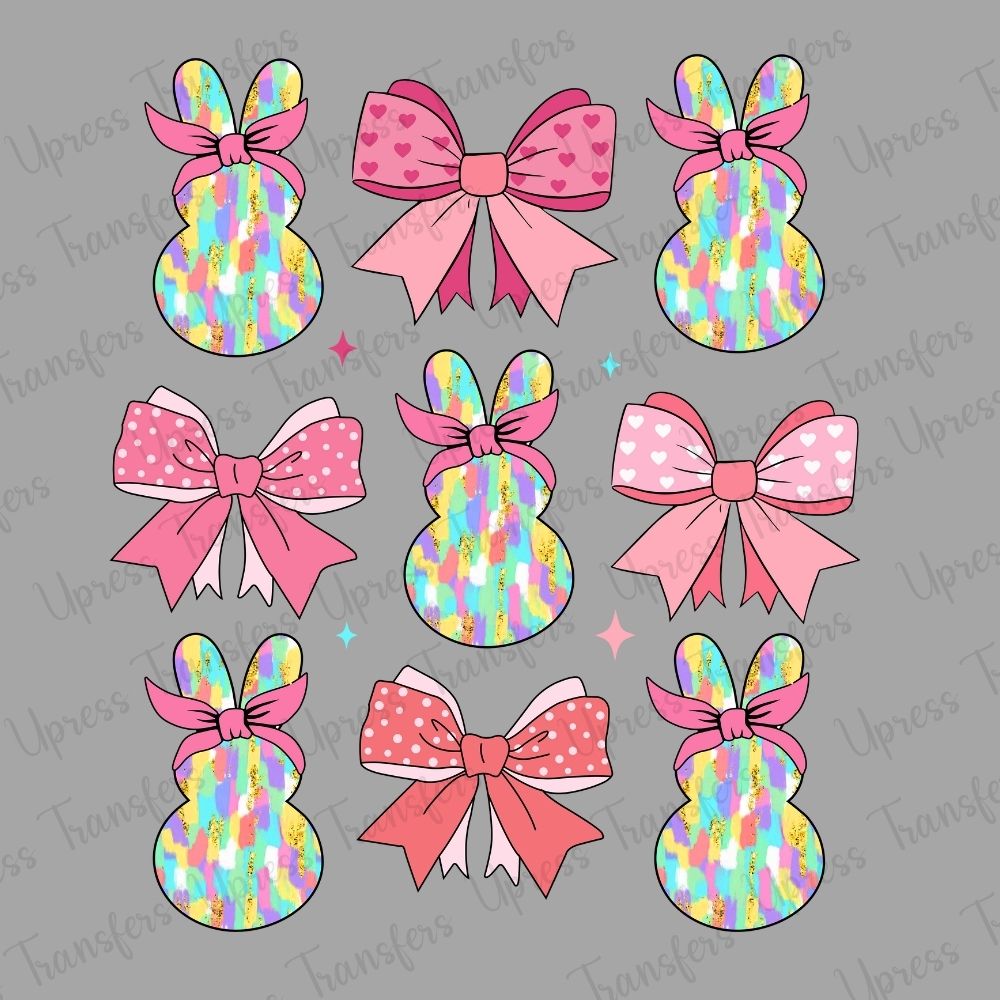 Brushstroke Bunny Bows