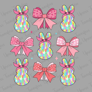 Brushstroke Bunny Bows