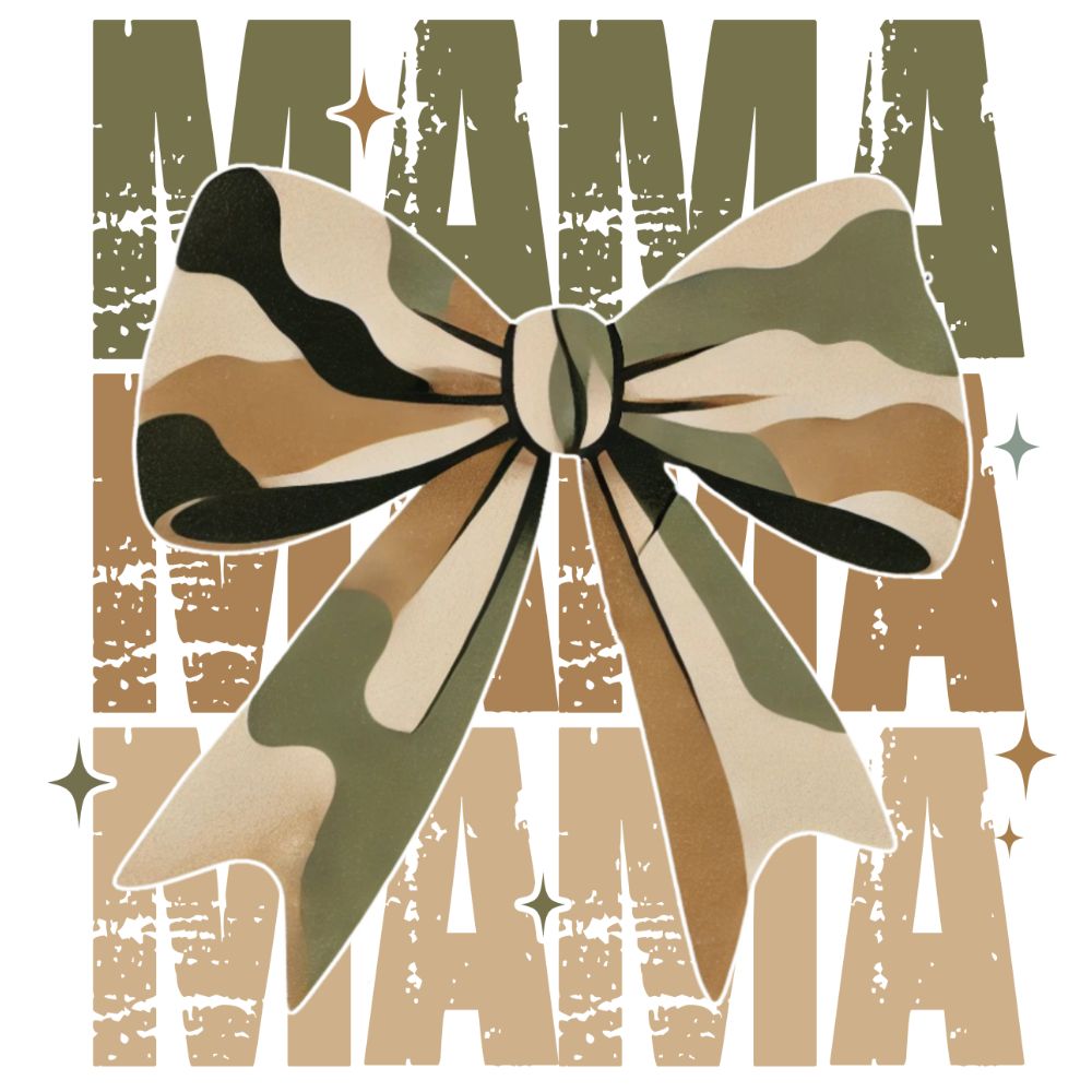 Mama Camo Coquette Bow