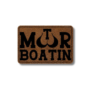 Motor Boatin Leatherette Patch