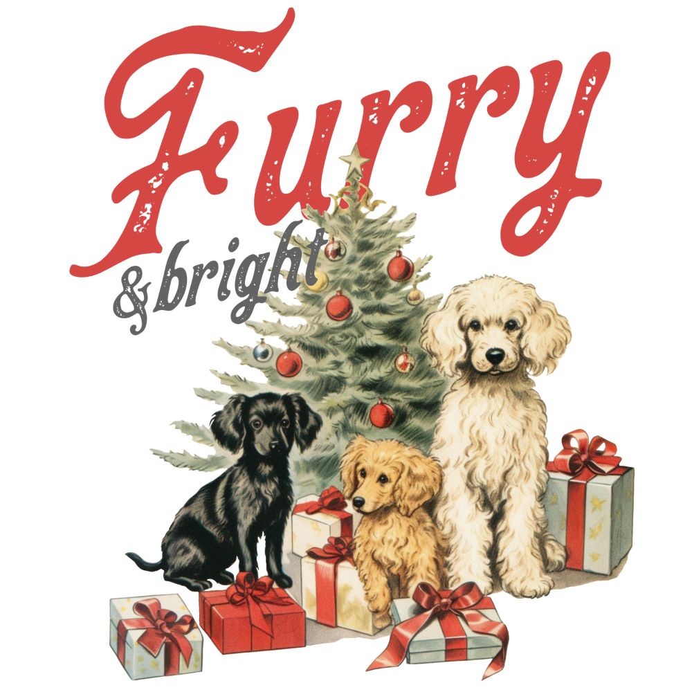 Furry And Bright Christmas Dogs