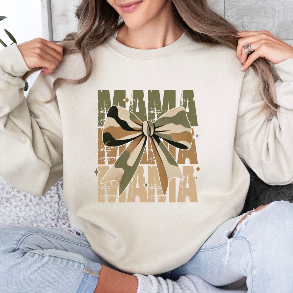 Mama Camo Coquette Bow