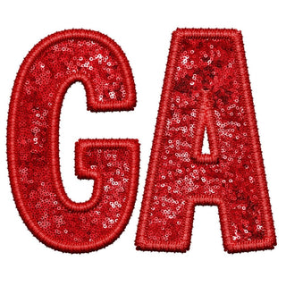 Ga Embroidery Red