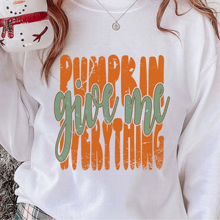 Give Me Pumpkin Everything Distressed