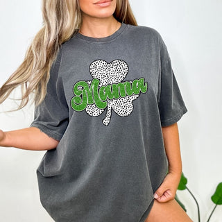 Dalmatian Print Shamrock Mama