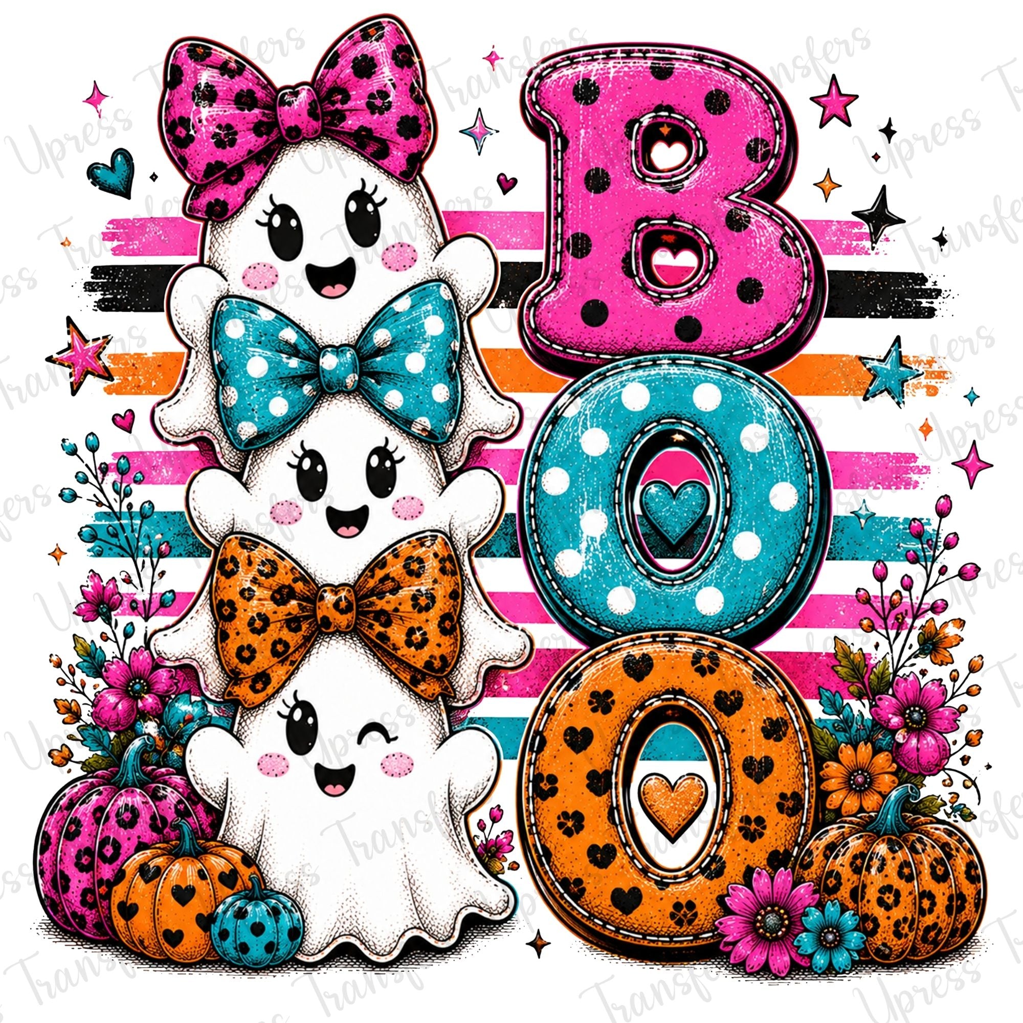 3 Tier Ghost Colorful
