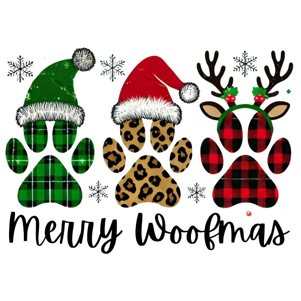 Merry Woofmas Dog Paws