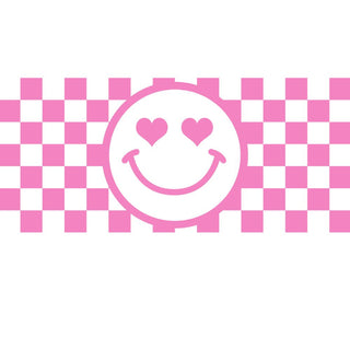 Checkered Smiley Heart
