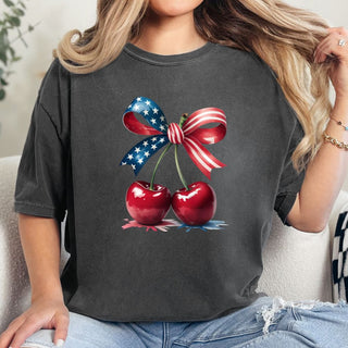 USA Cherries Bow