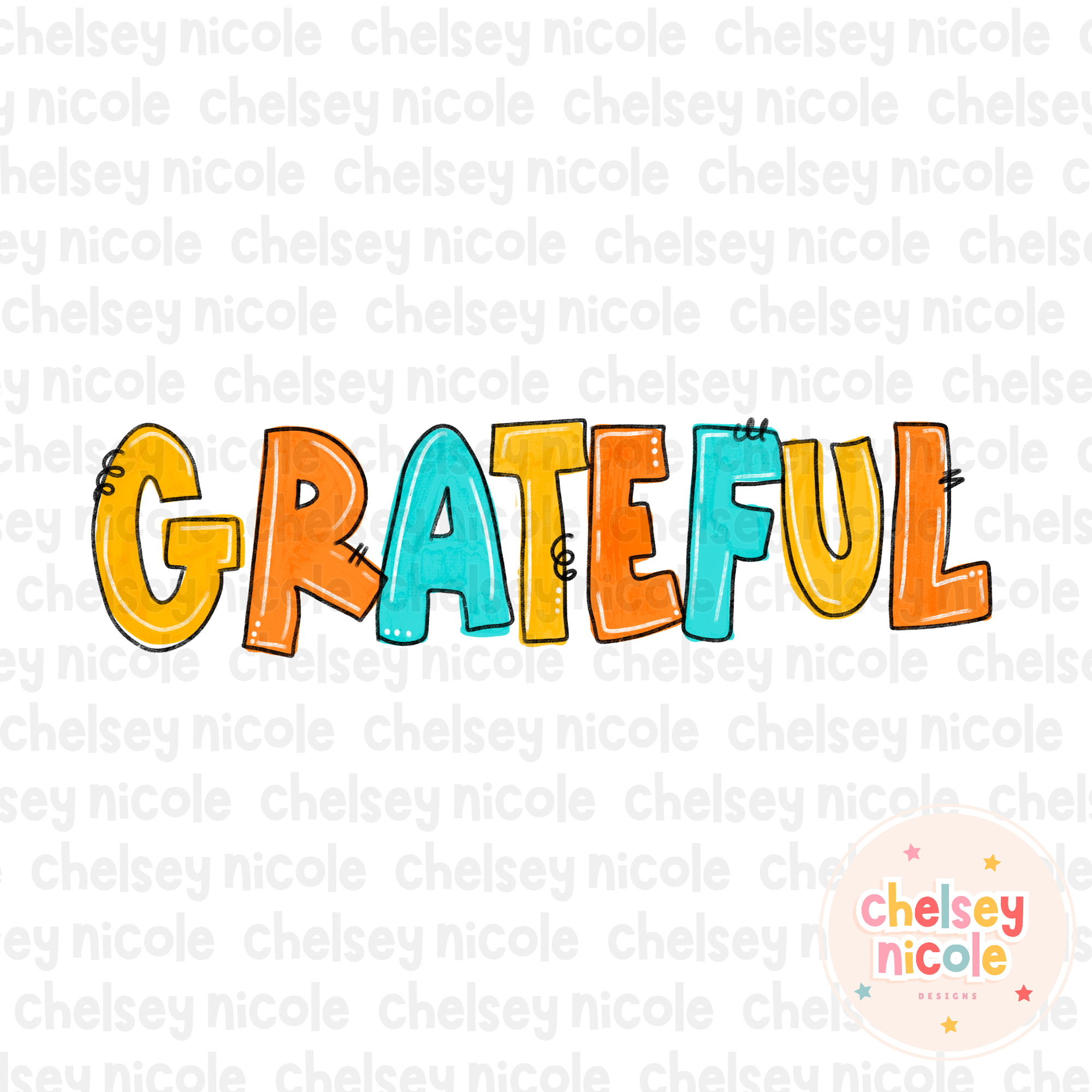 Grateful (Hand Drawn PNG)