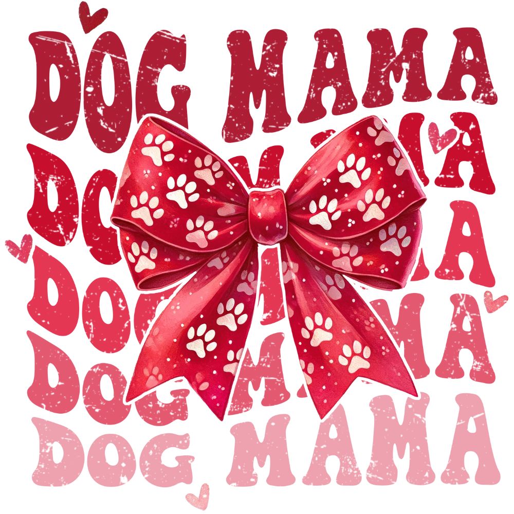 Retro Valentines Day Dog Mama