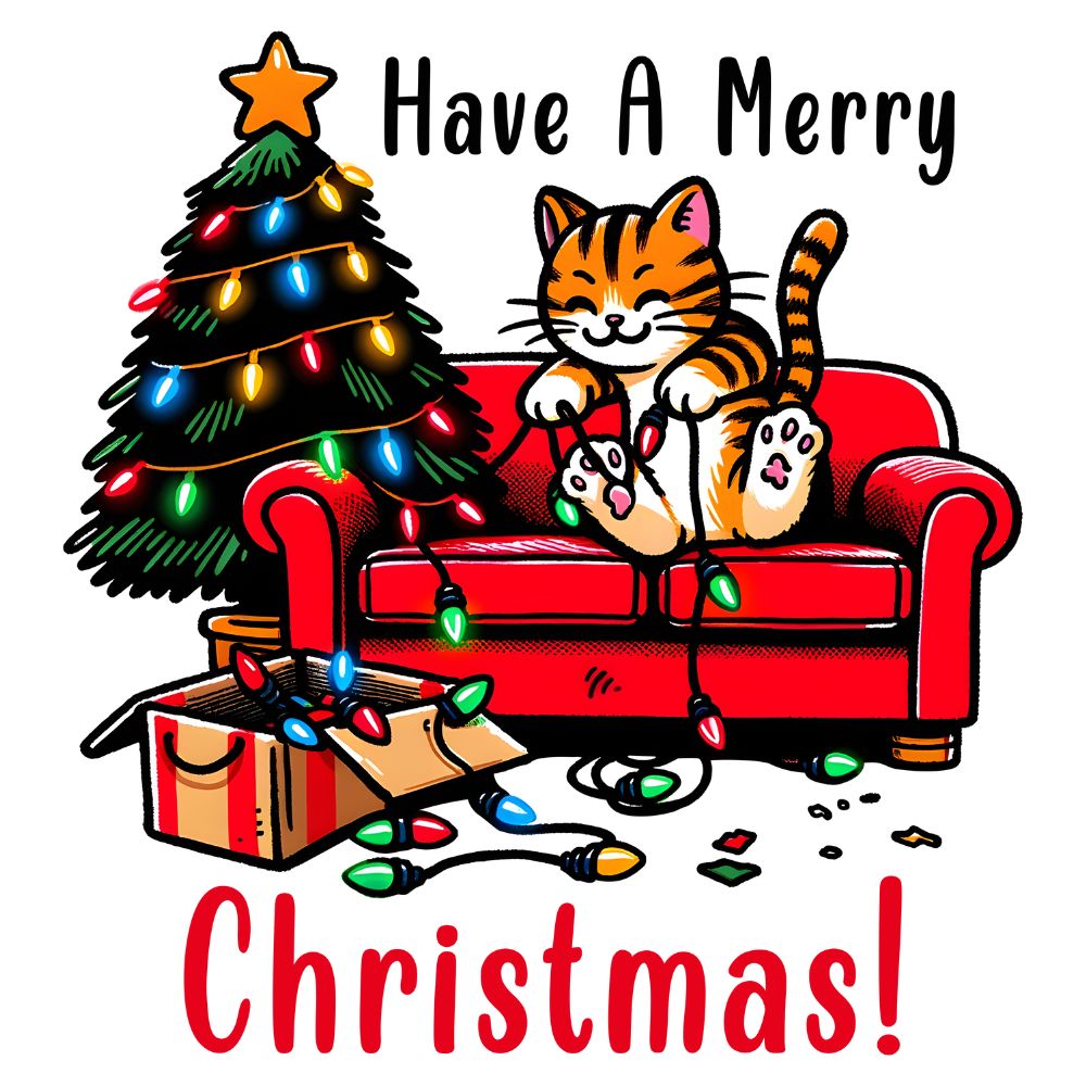 Have A Merry Christmas Cat