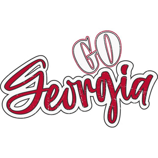 Go Georgia Curved Outline Distressed
