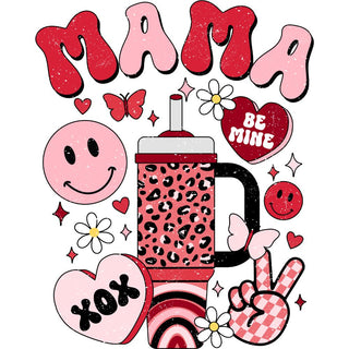 Retro Valentine Mama Distressed