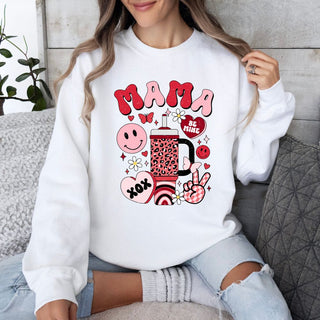 Retro Valentine Mama Distressed