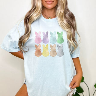 Glitter Retro Checkered Bunnies