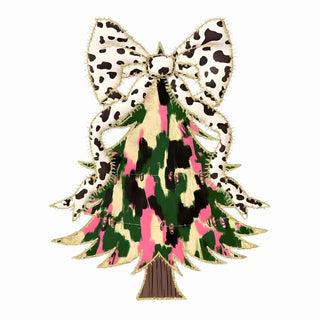 Christmas Tree Coquette Pink Cream Green Black