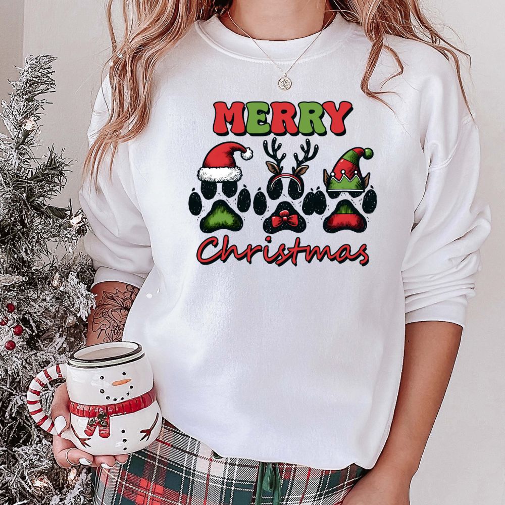 Merry Christmas Dog Paws