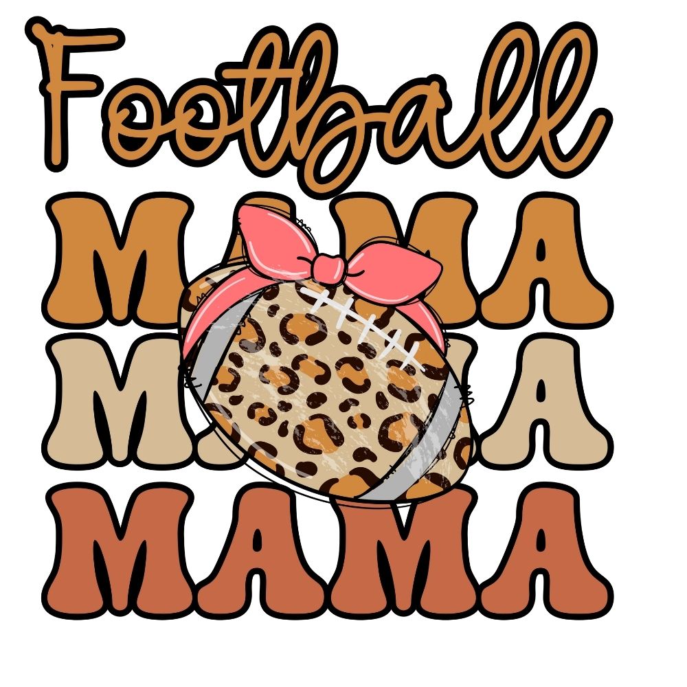 Football Mama Bow