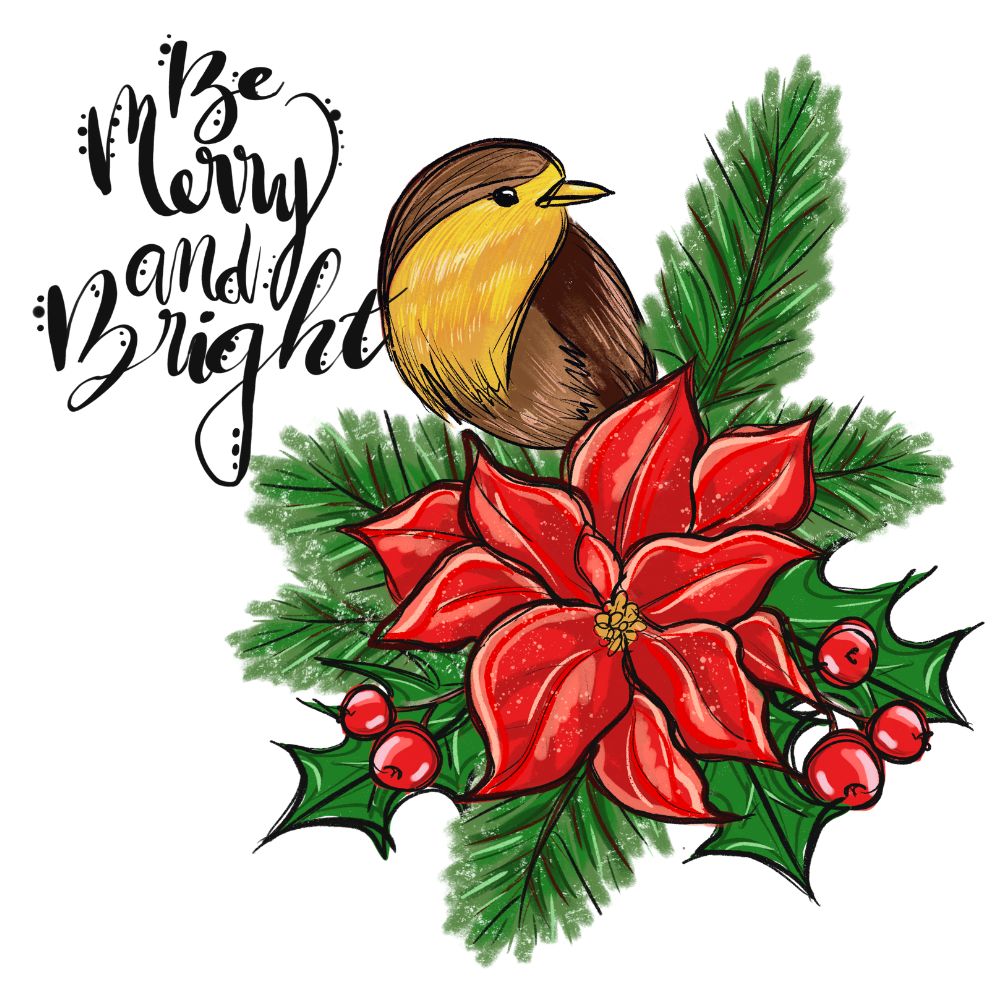 Be Merry And Bright Bird