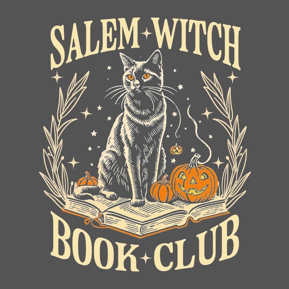 Salem Witch Book Club Cat