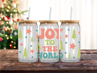 Joy To The World With Tress UV DTF 16oz Wrap