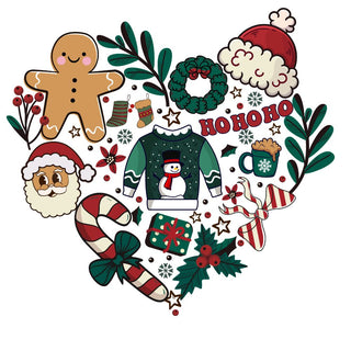 Retro Christmas Heart