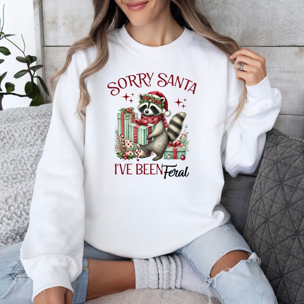 Sorry Santa Feral Raccoon Christmas