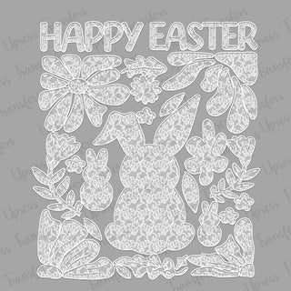 Boho Happy Easter Lace
