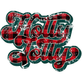 Holly Jolly Retro Red Plaid Green