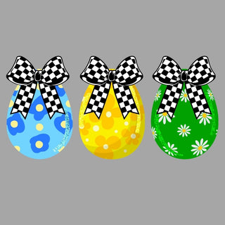 Checkered Bow Eggs