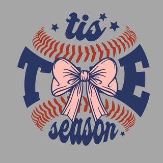 Tis The Season Baseball Bow