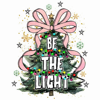 Be The Light Christmas Tree Coquette Pink Bow