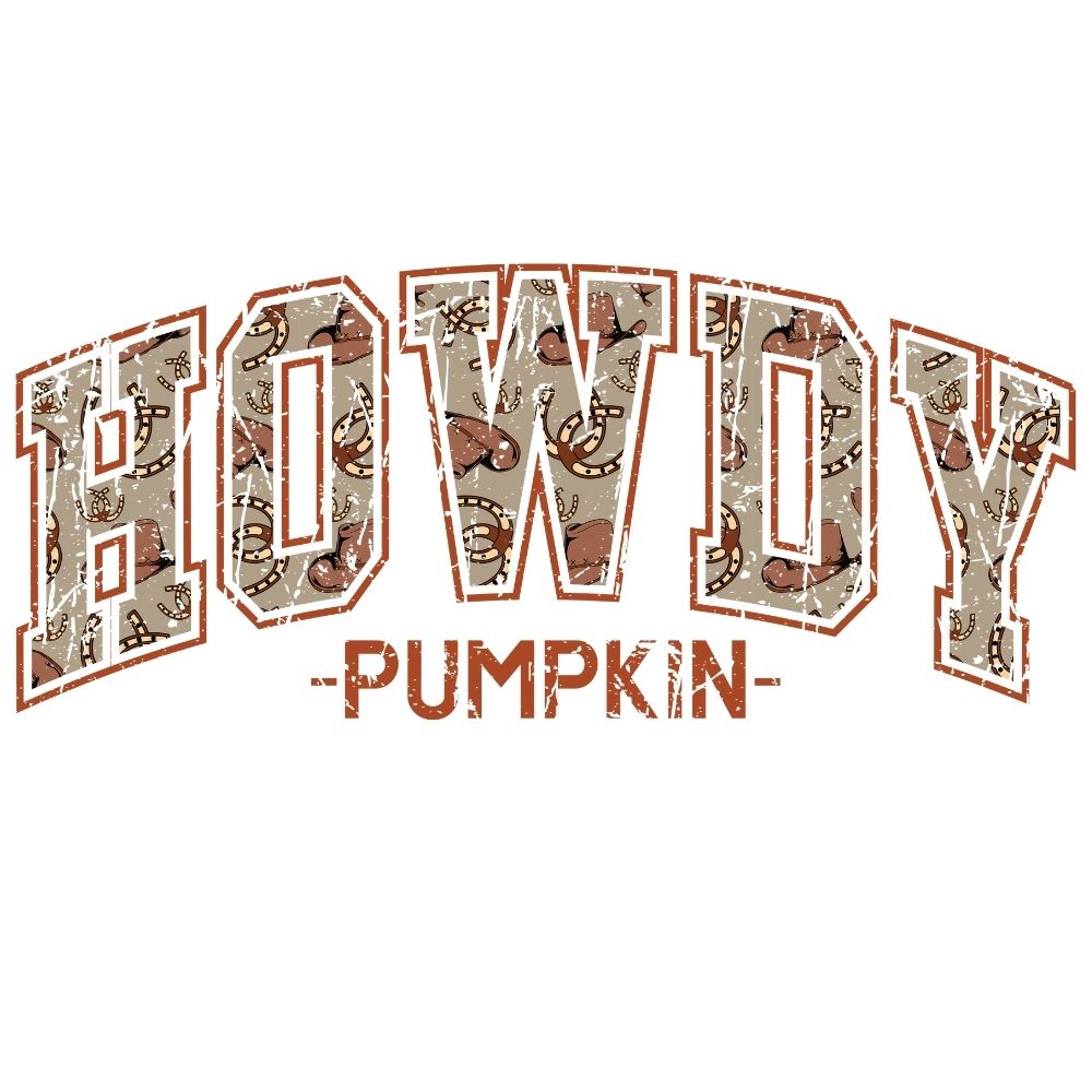 Howdy Pumpkin Varsity Retro