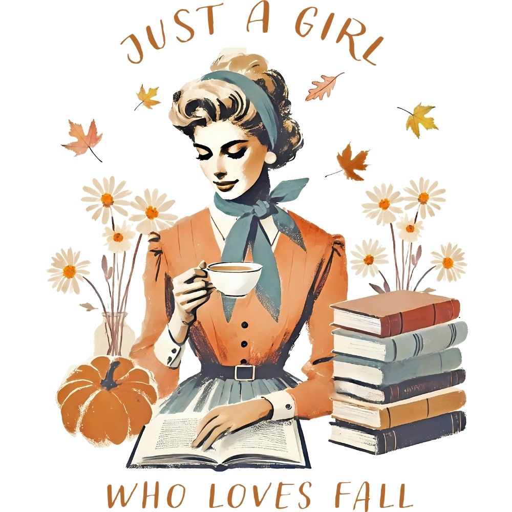 Just A Girl Who loves Fall Retro