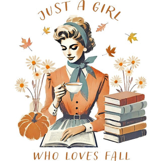 Just A Girl Who loves Fall Retro