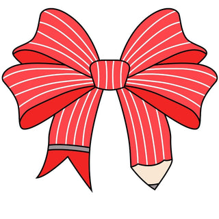 Red Pencil Bow